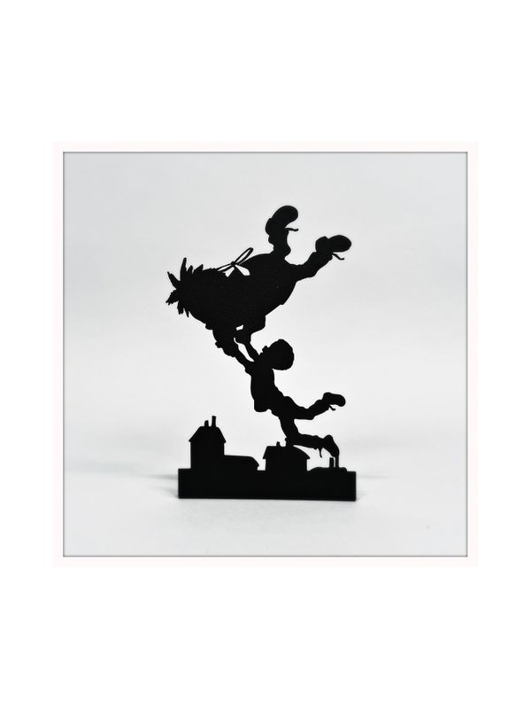Karlsson on the Roof Metal Silhouette – Black