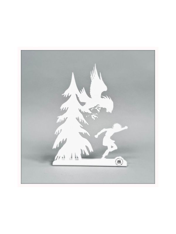 Ronja Räubertochter Metall-Silhouette - Weiß
