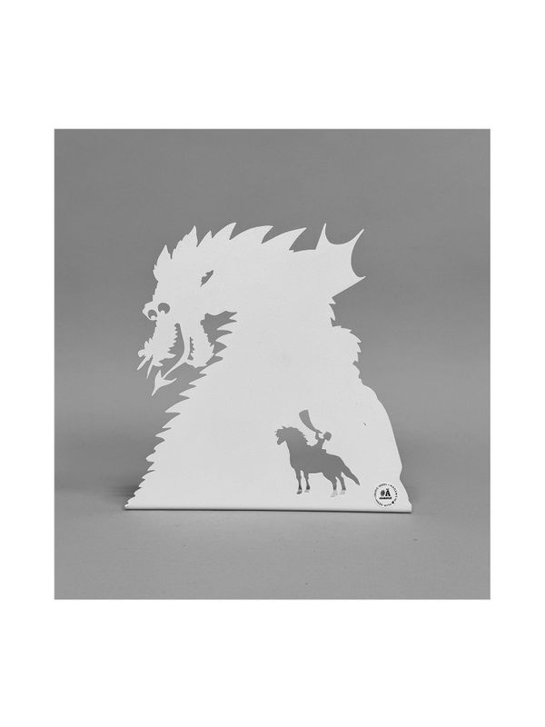 Brüder Löwenherz Metall-Silhouette - Weiß