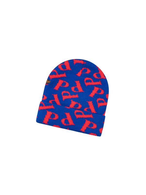 Pippi Longstocking beanie "P" - Blue