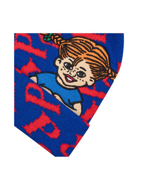 Pippi Longstocking beanie "P" - Blue
