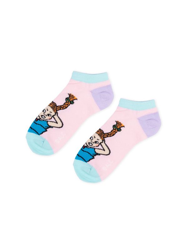 Ankle Socks Pippi Upside Down Women - Pink