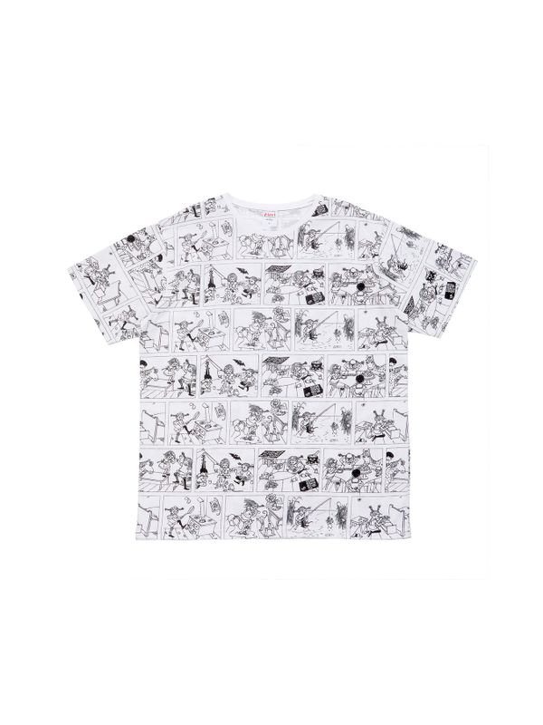 Pippi Langstrumpf & Freunde T-Shirt Weiß – Erwachsene
