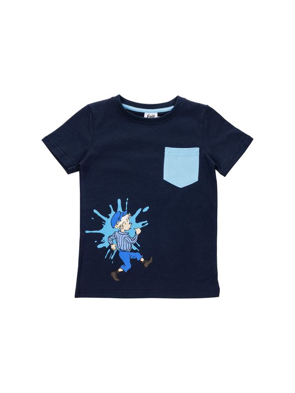 Michel aus Lönneberga T-Shirt mit Tasche - Blau