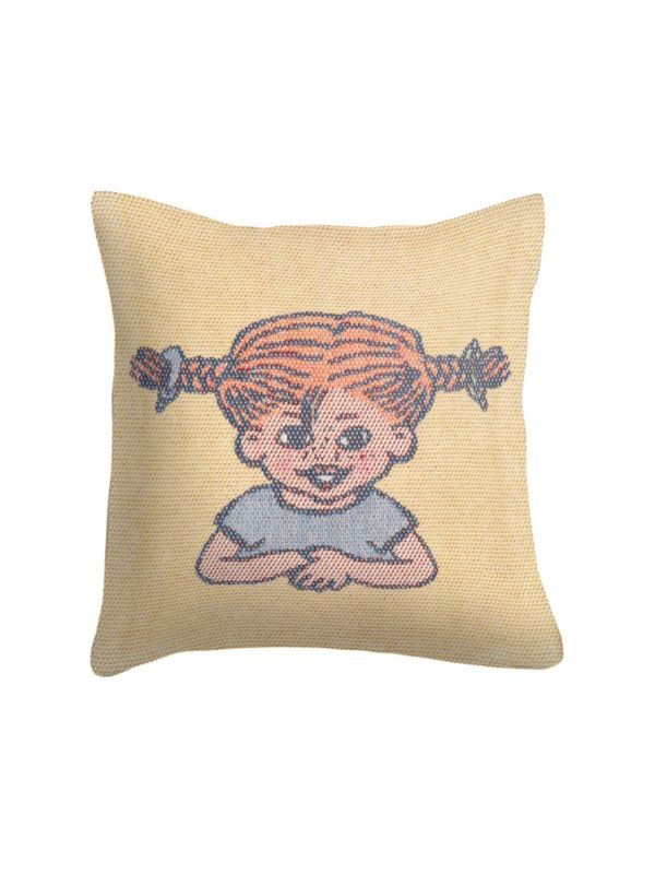 Pippi Longstocking Cushion Cover 40x40 cm – Yellow