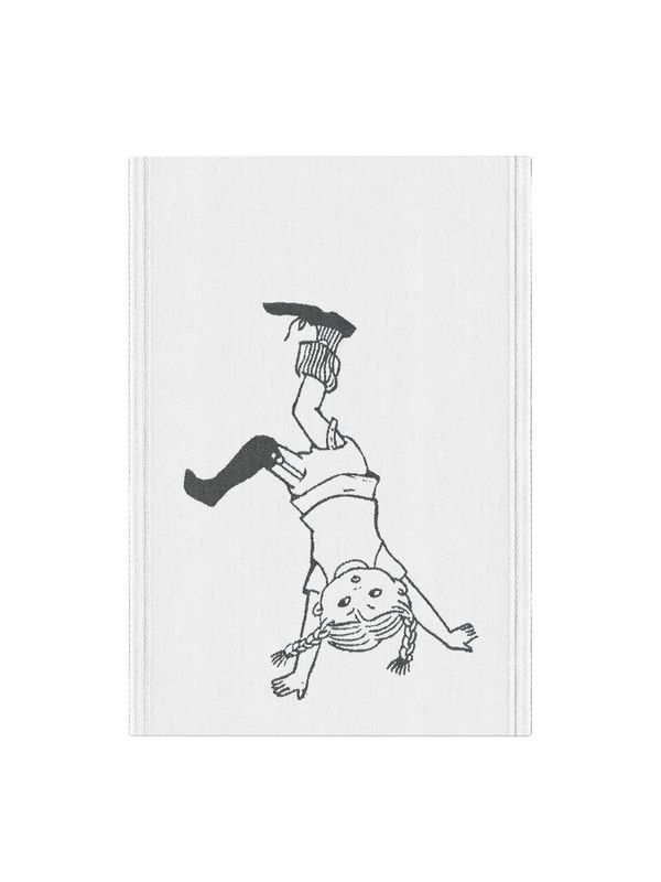 Handduk Pippi Långstrump 35x50 cm – Vit