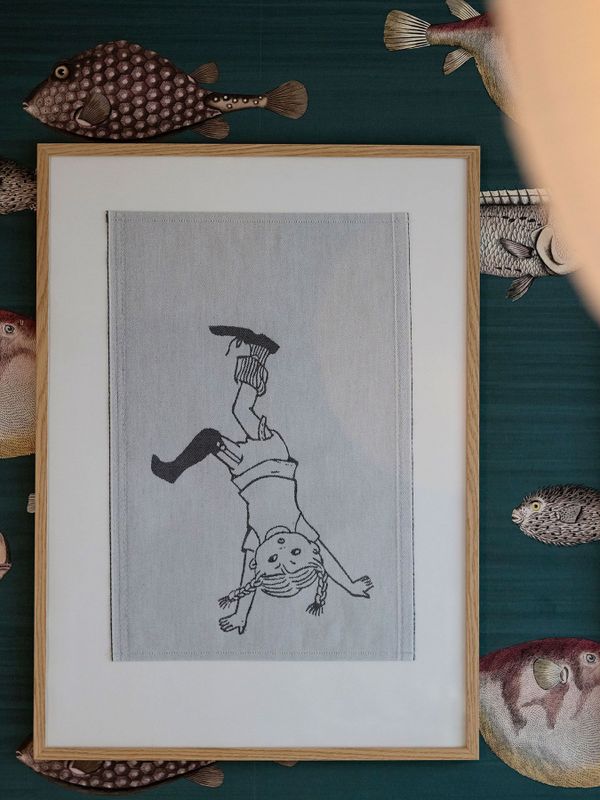 Handduk Pippi Långstrump 35x50 cm – Vit