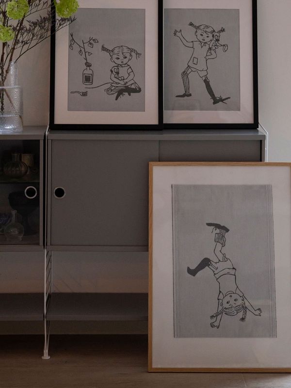 Handduk Pippi Långstrump 35x50 cm – Vit