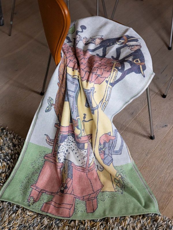 Pippi Babydecke mit Villa Kunterbunt 72 x 105 cm - Mehrfarbig
