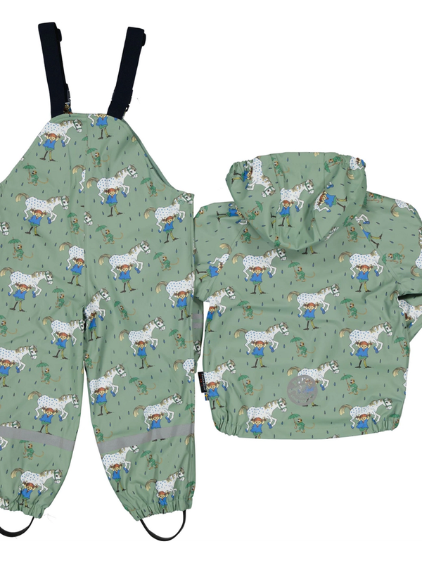 Rain Set Pippi Longstocking Fleece Lined