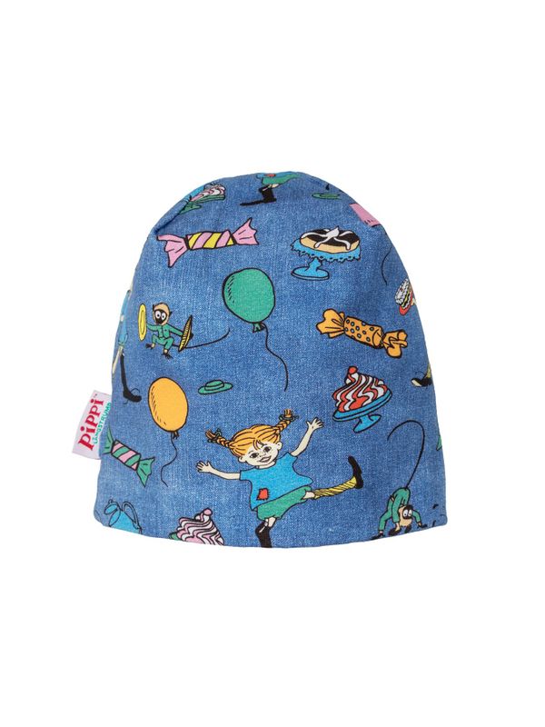 Pippi Longstocking Double Layer Beanie - Denimblue