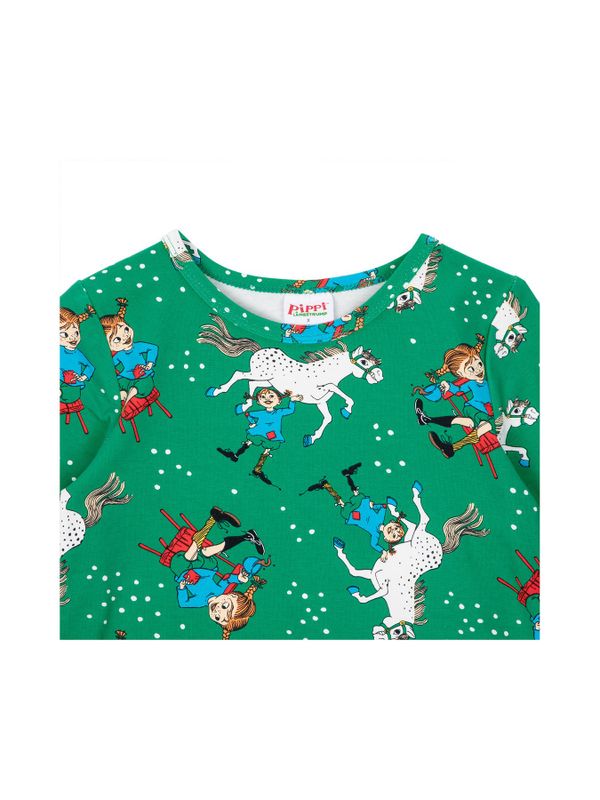 Pippi Langstrumpf Kleid - Grün