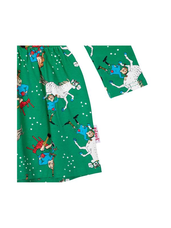 Pippi Langstrumpf Kleid - Grün