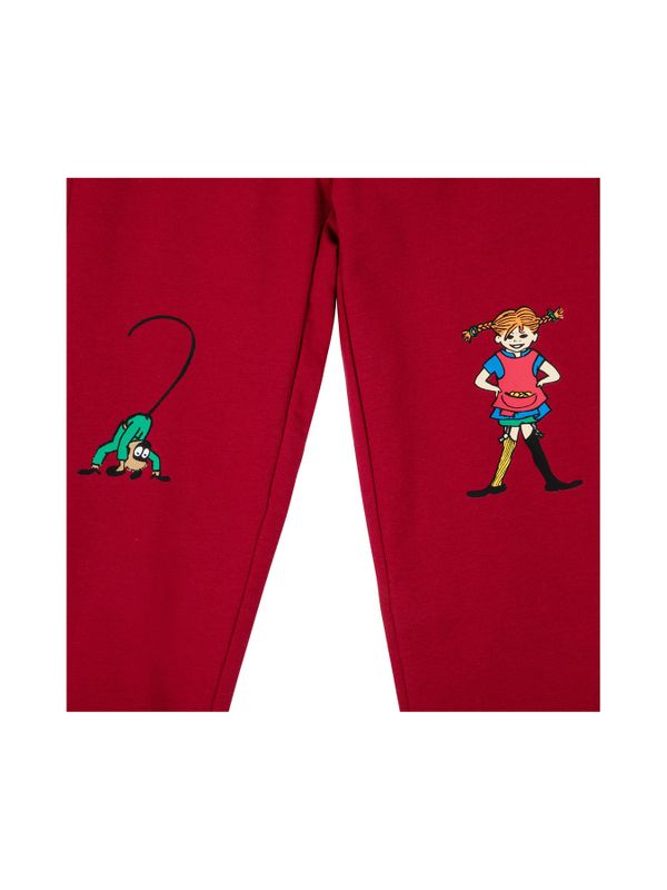 Pippi Langstrumpf Sweathose - Rot