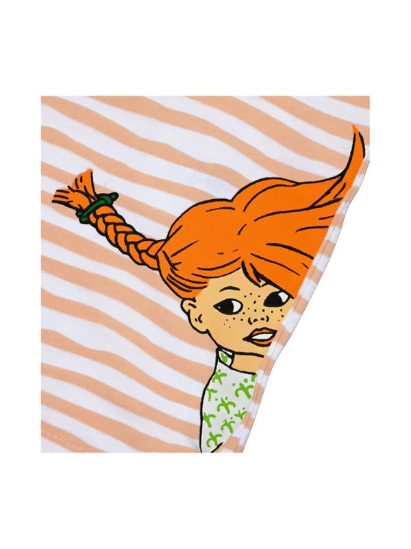Pippi Langstrumpf T-Shirt Streifen - Orange/Weiß