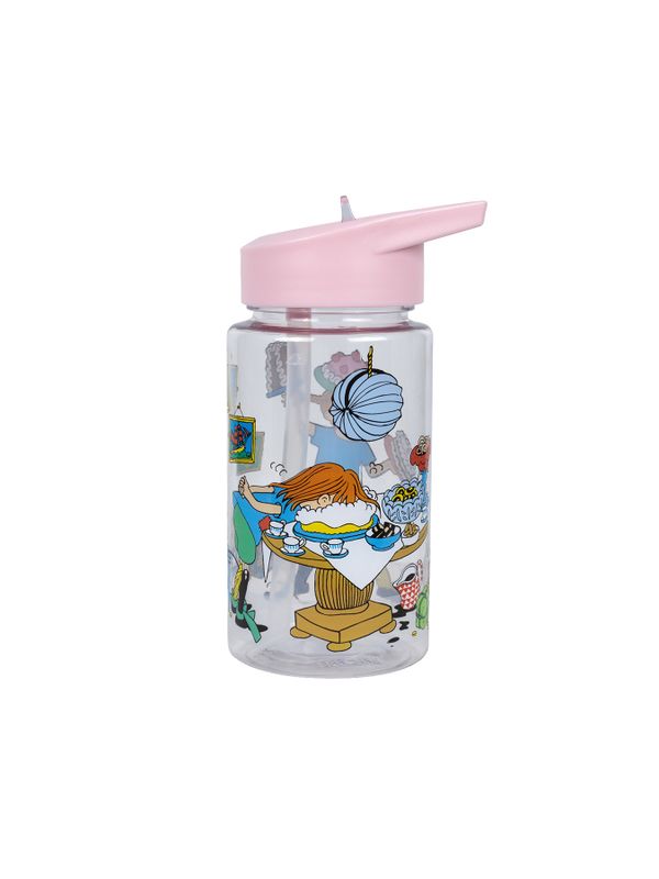 Pippi Långstrump vattenflaska 550 ml -rosa