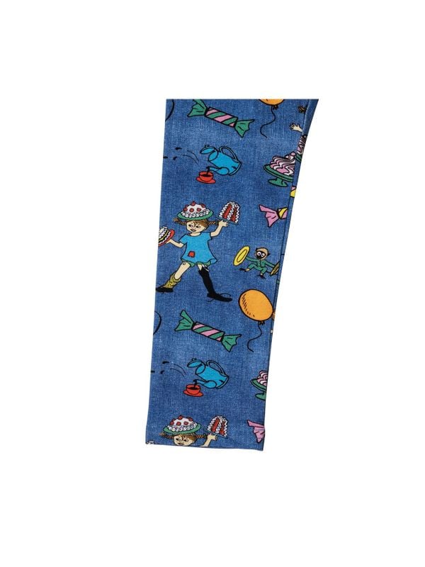 Leggings Pippi Langstrumpf - Jeansblau
