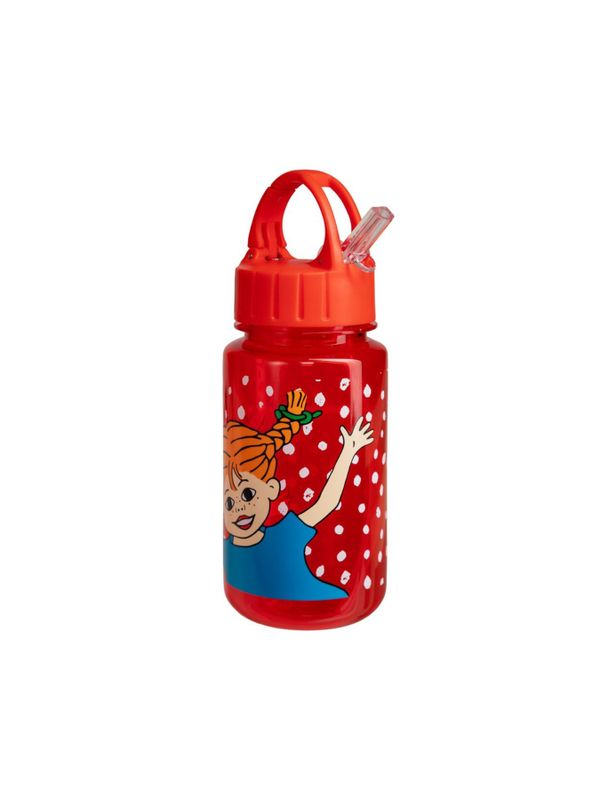 Waterbottle Pippi Longstocking Dots 3,5 dl - Red