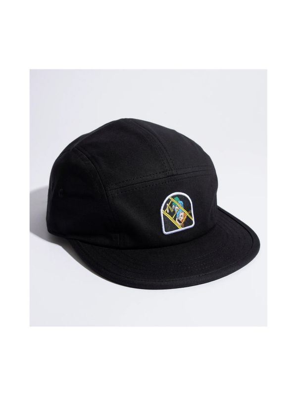 5-Panel-Cap Pippi Langstrumpf auf der Leiter - Schwarz