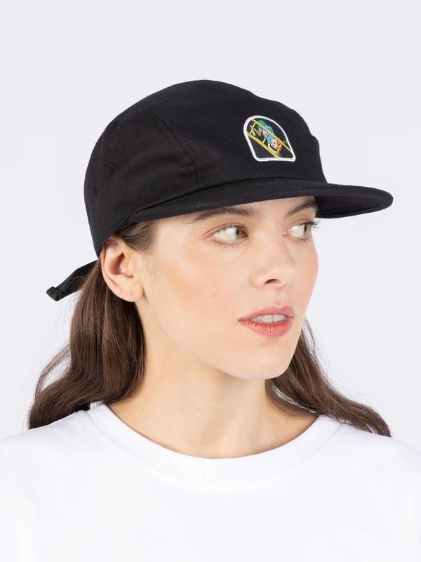 5-Panel-Cap Pippi Langstrumpf auf der Leiter - Schwarz