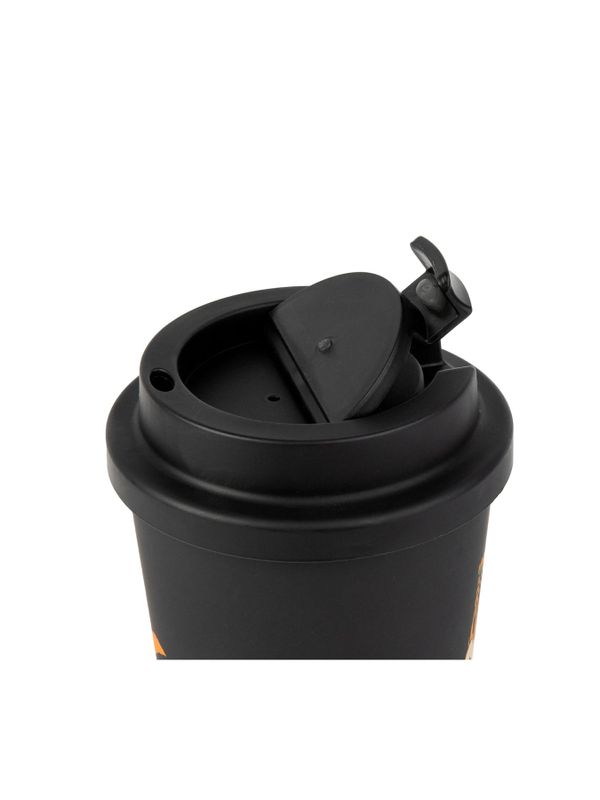 Take-Away Mug Pippi and Tiger 450 ml - Black
