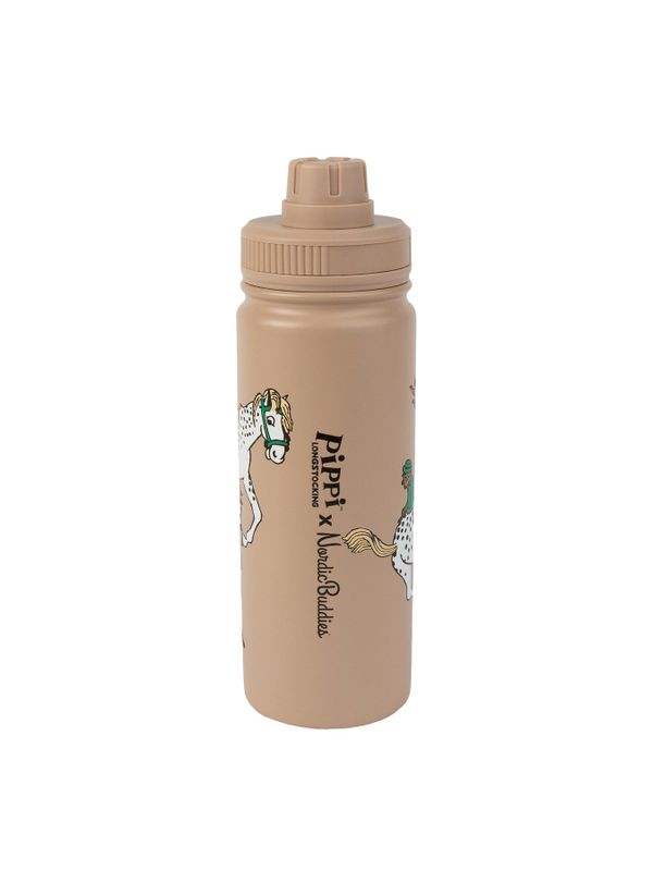 Thermal Bottle Pippi and Her Horse - Beige