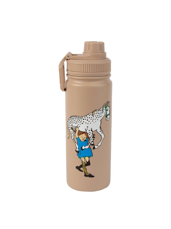 Thermal Bottle Pippi and Her Horse - Beige