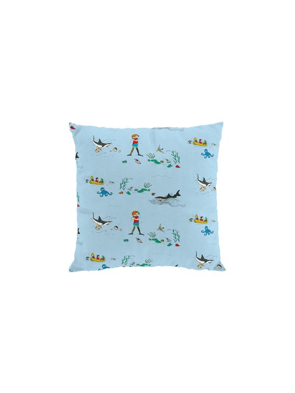 Pillowcase Pippi Longstocking in south sea - Blue
