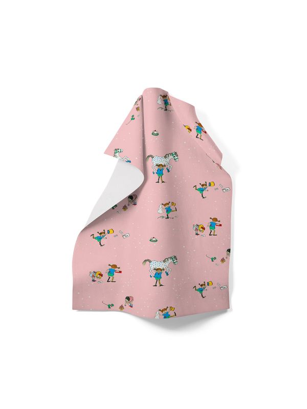 Kitchen towel Pippi Longstocking with friends - Pink