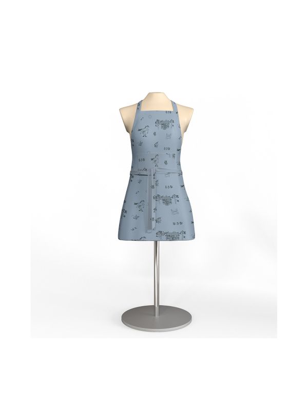 Apron Pippi Longstocking blue - Kids