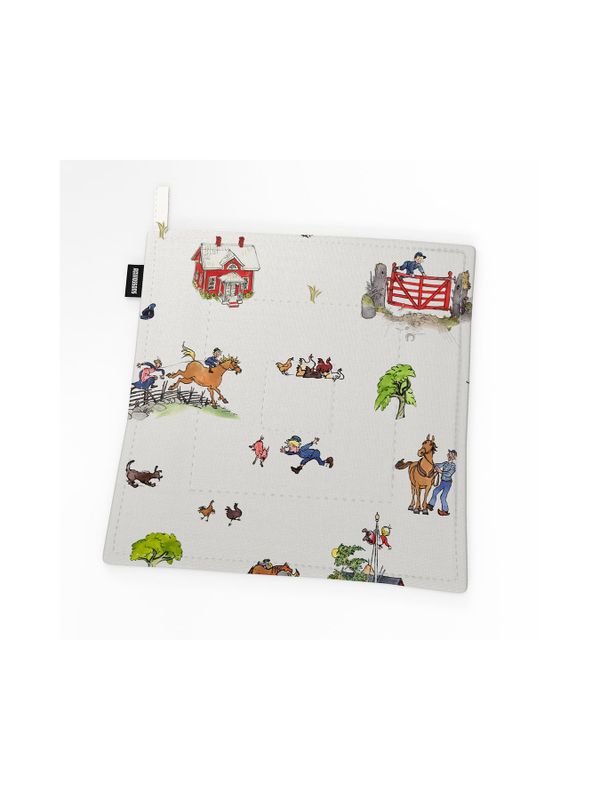 Pot holder Emil in Lönneberga - White