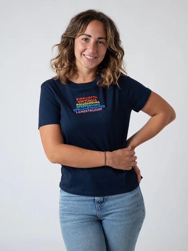 T-shirt Pippi Långstrump - blå - Tyska
