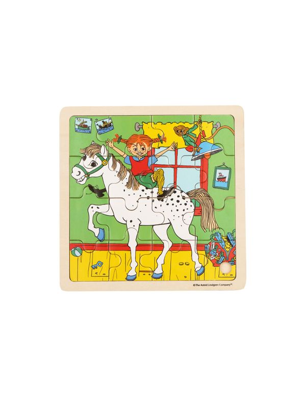 Puzzle Pippi Longstocking & Lilla Gubben - 16 pieces