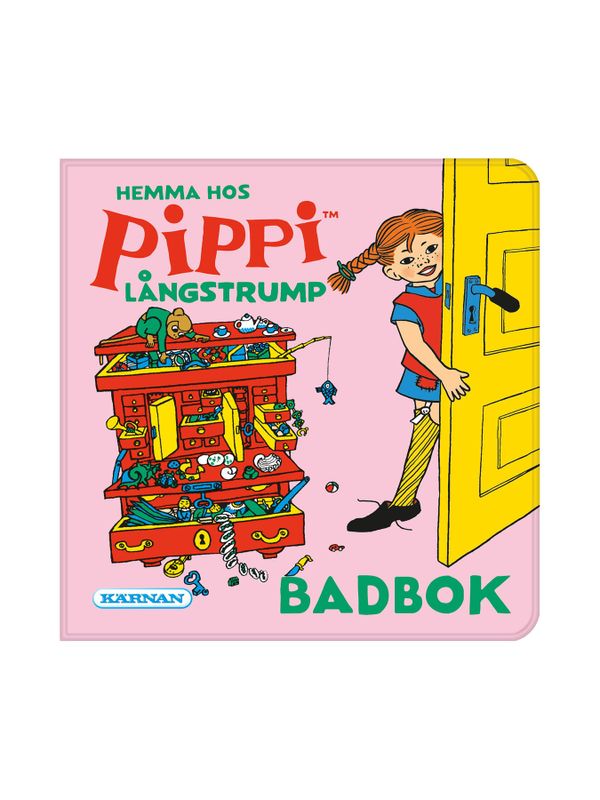 Bath book Pippi Longstocking - Pink