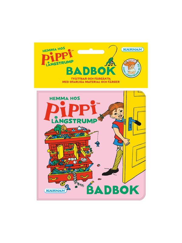 Bath book Pippi Longstocking - Pink