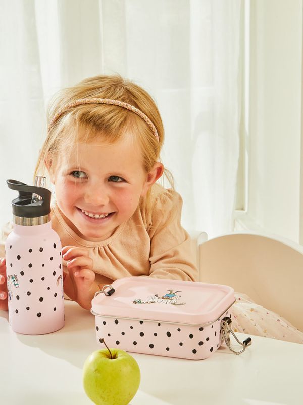 Brotdose Pippi Langstrumpf Punkte – Rosa