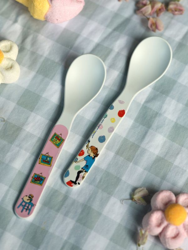 Skedar Pippi Långstrump - Vit