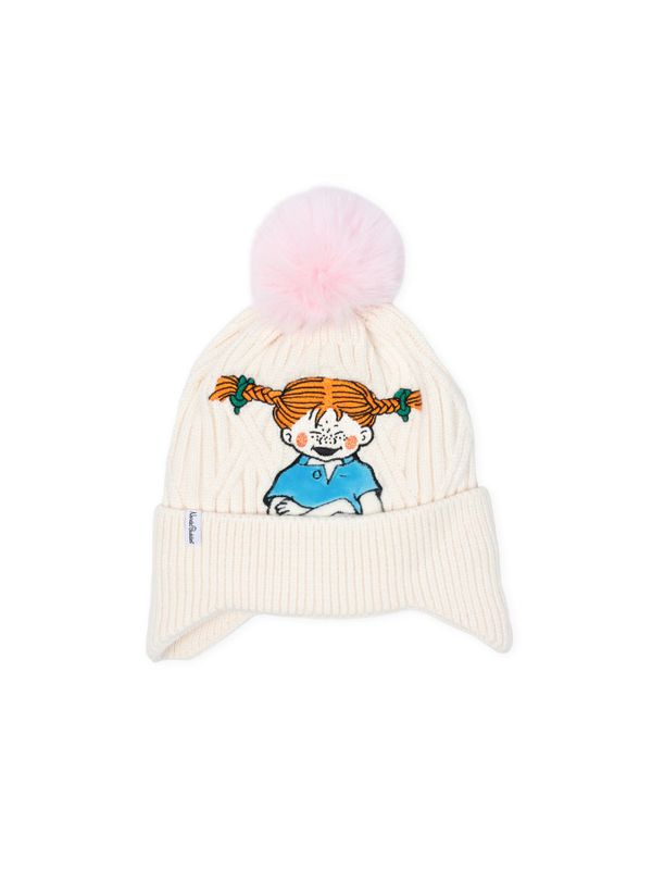 Beanie Pippi Longstocking - White