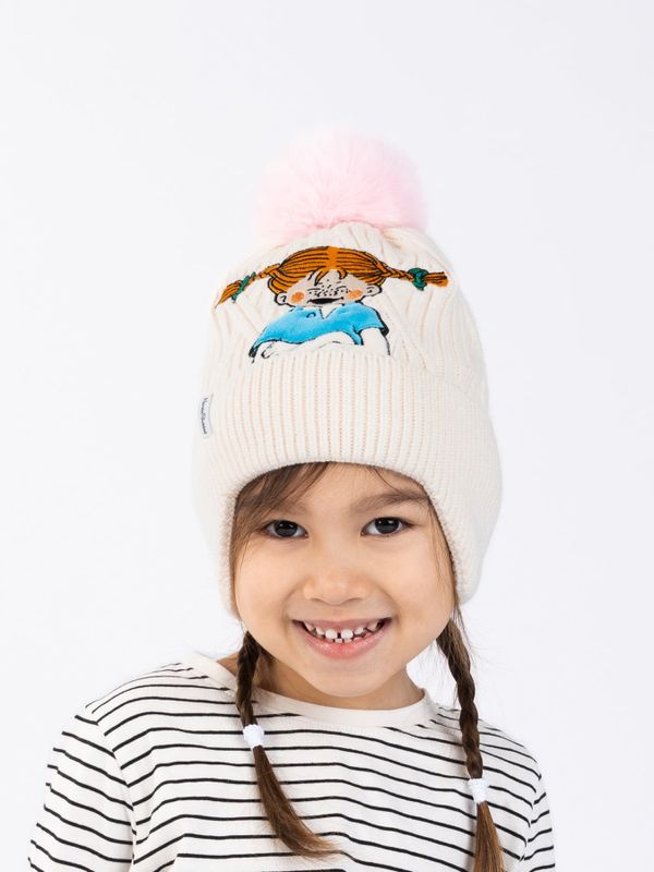 Beanie Pippi Longstocking - White
