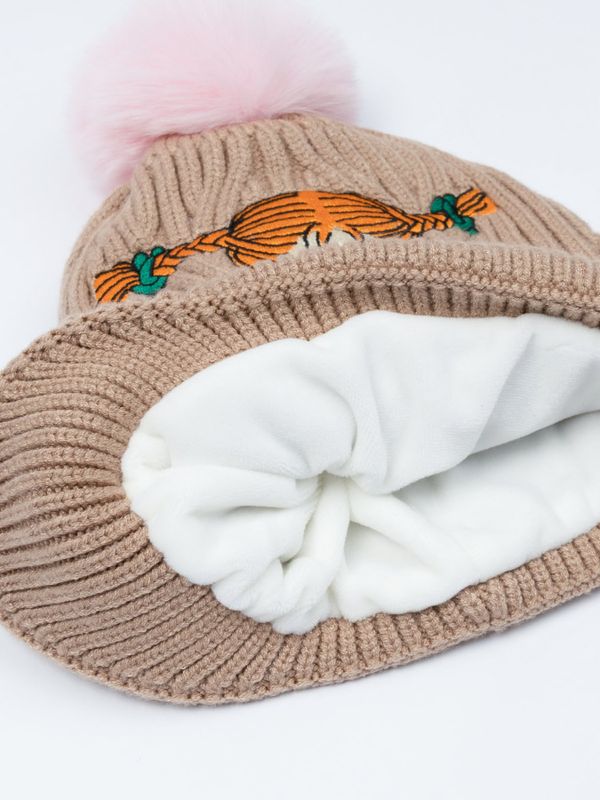 Beanie Pippi Longstocking - Brown