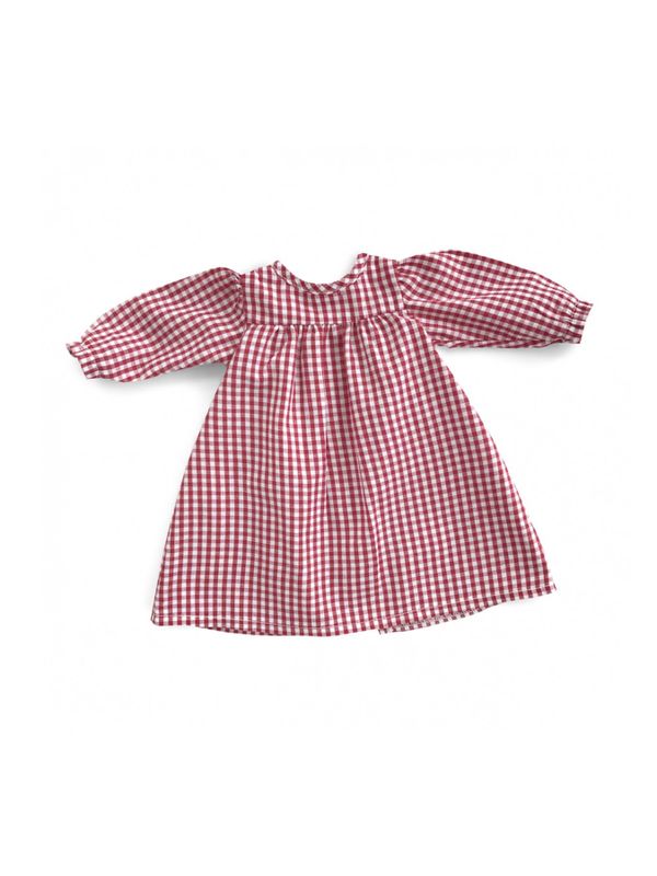 Doll Dress Madicken Apron Red