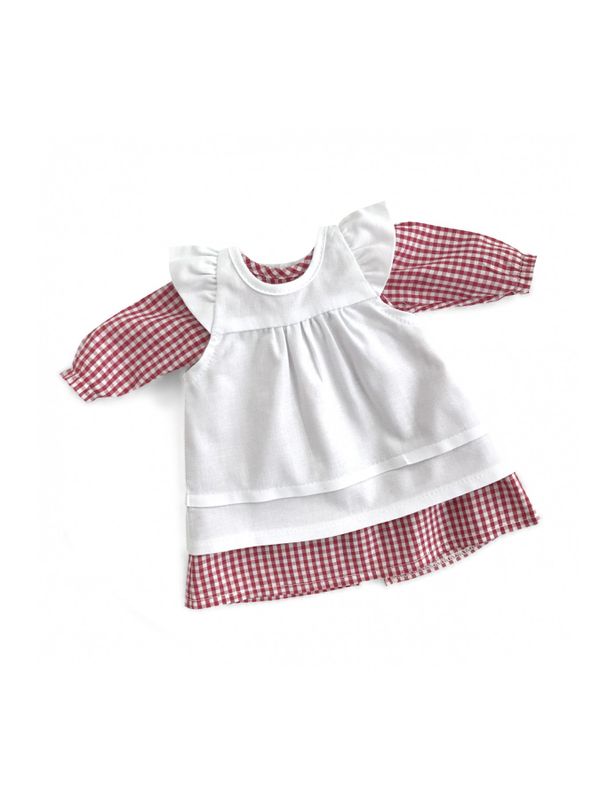 Doll Dress Madicken Apron Red