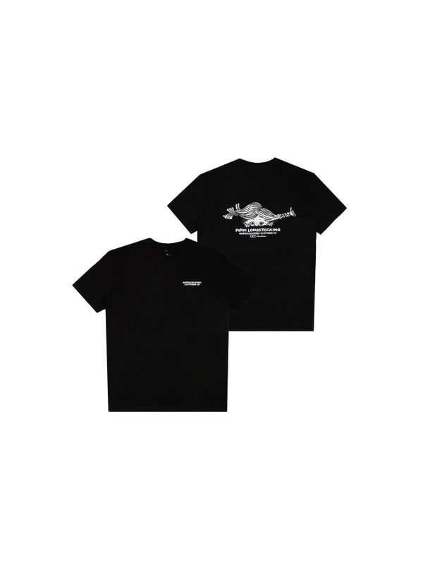 T-shirt Pippi Longstocking looking - Black