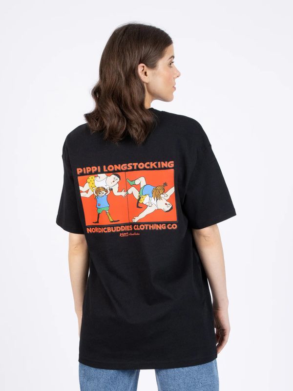 T-shirt Pippi Longstocking strong - Black