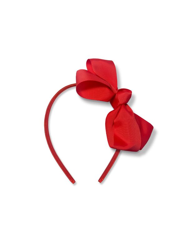 Roter Haarreif mit Schleife – Lotta aus der Krachmacherstraße