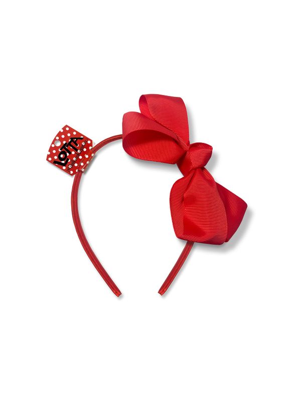 Roter Haarreif mit Schleife – Lotta aus der Krachmacherstraße