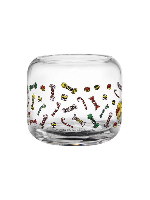 Candle holder Pippi Longstocking - Clear glass