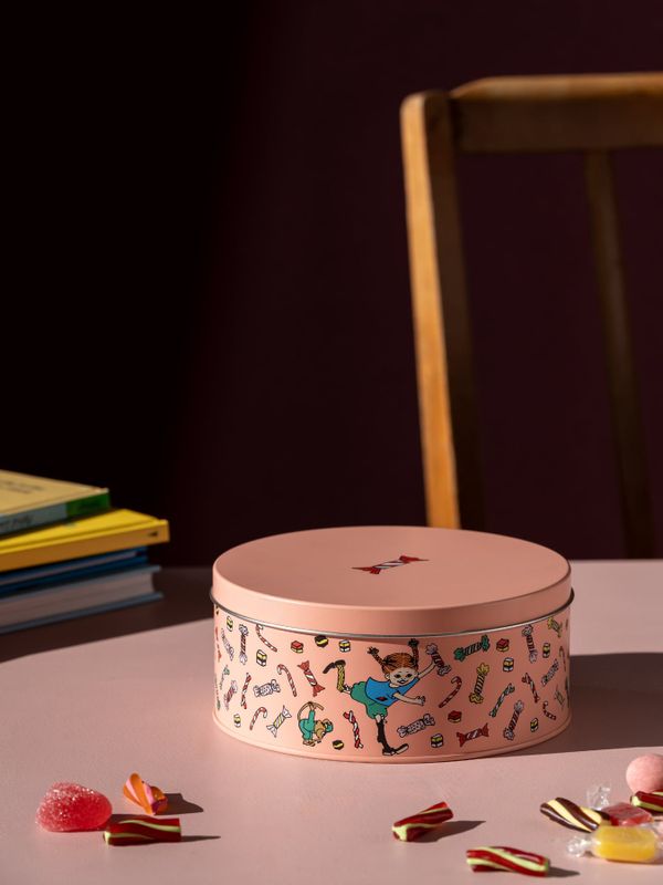 Blechdose Pippi Langstrumpf Rosa – Ø 15 cm