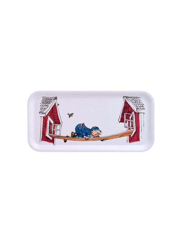 Tray Emil in Lönneberga Getaway 27x13 cm - White