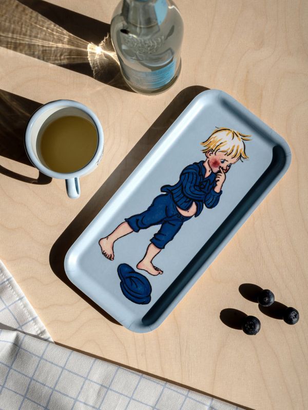 Tray Emil in Lönneberga 27x13 cm - Blue